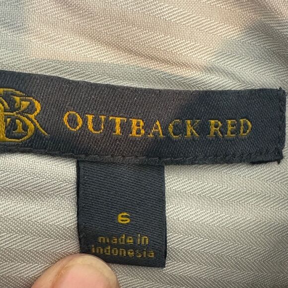 Outback Red Grey Wool Blend Mini Skirt 6 - Picture 2 of 7